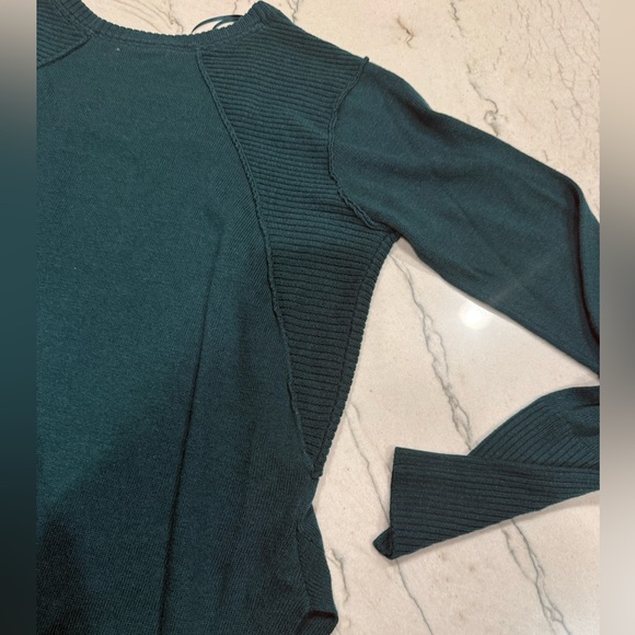 RD Style Teal Green Ribbed Detail Pullover Sweater Cozy Knit Excellent Condition - Picture 12 of 16